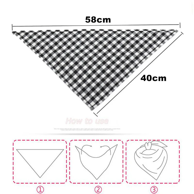 Cotton Plaid Bandana