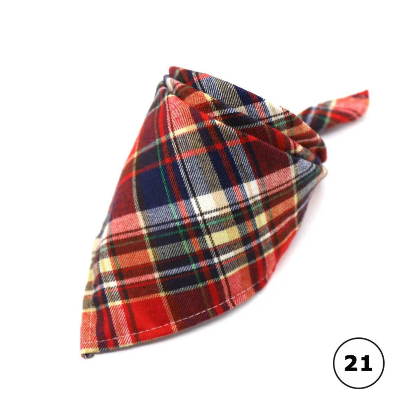 Cotton Plaid Bandana
