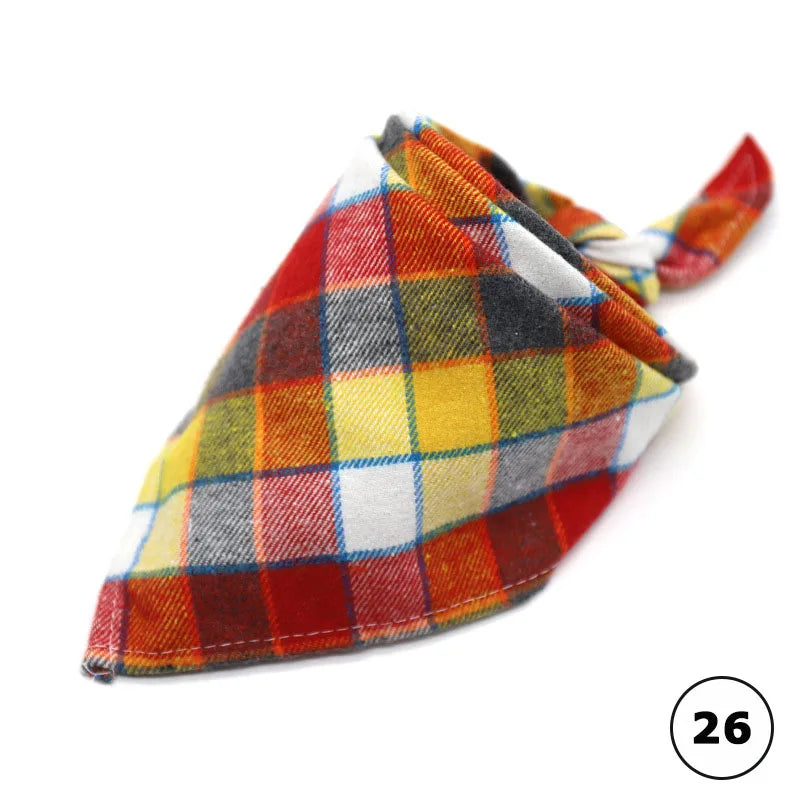 Cotton Plaid Bandana