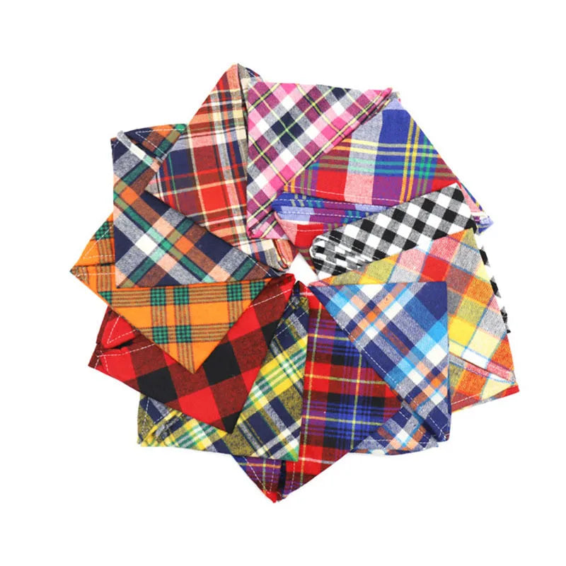 Cotton Plaid Bandana