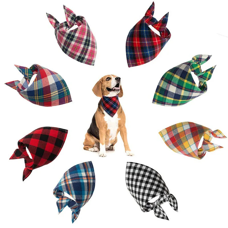 Cotton Plaid Bandana
