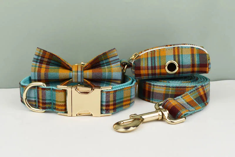 Collar Leash Harness Set Personalized