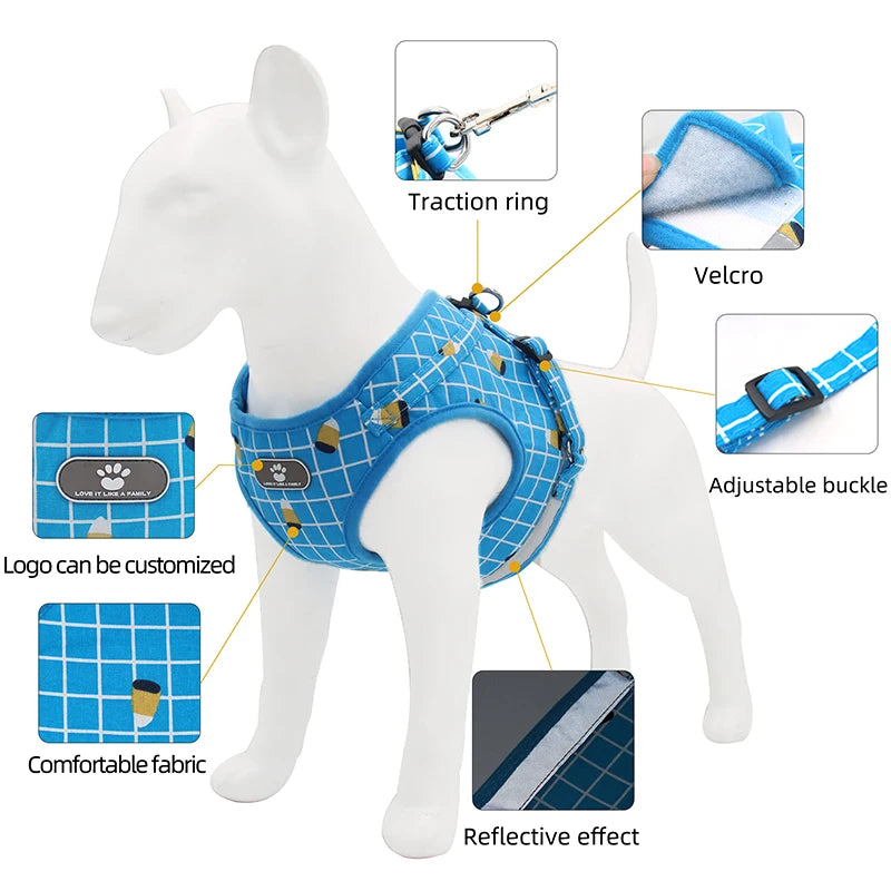 Sets Reflective Mesh Harnesses for Small