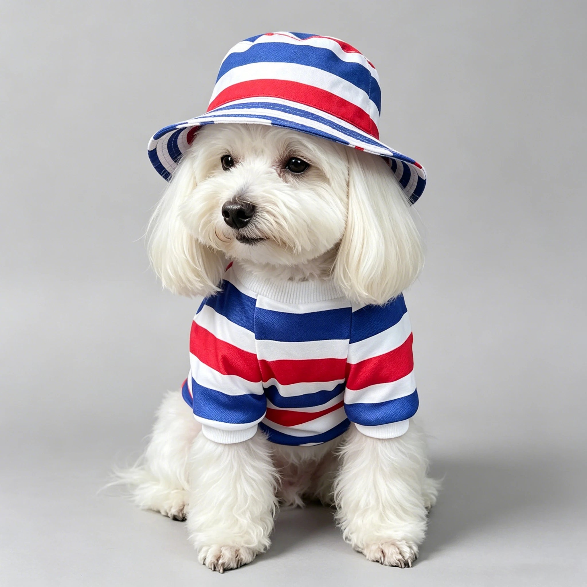 Fashionable Striped Hoodie