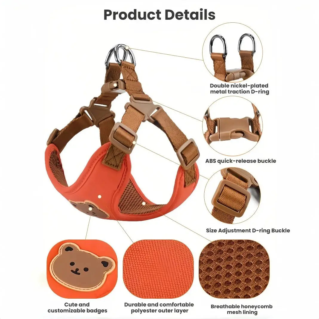 Harness Leash Set Small Medium Dog Cat