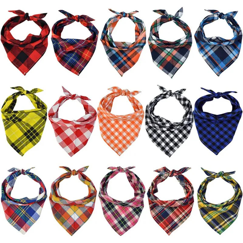 Plaid Cotton Bandana