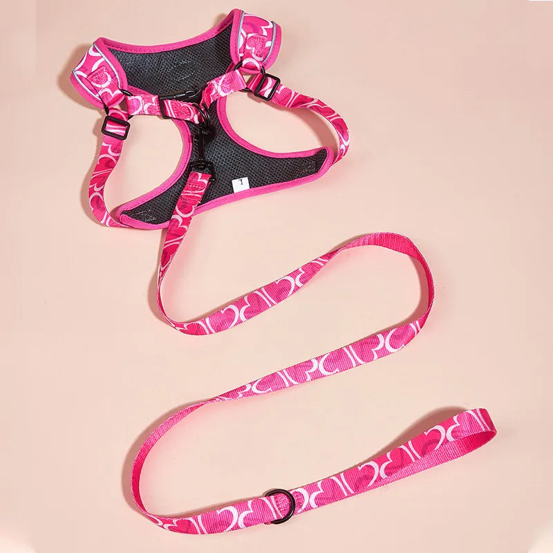 Set Love Heart Adjustable Harness