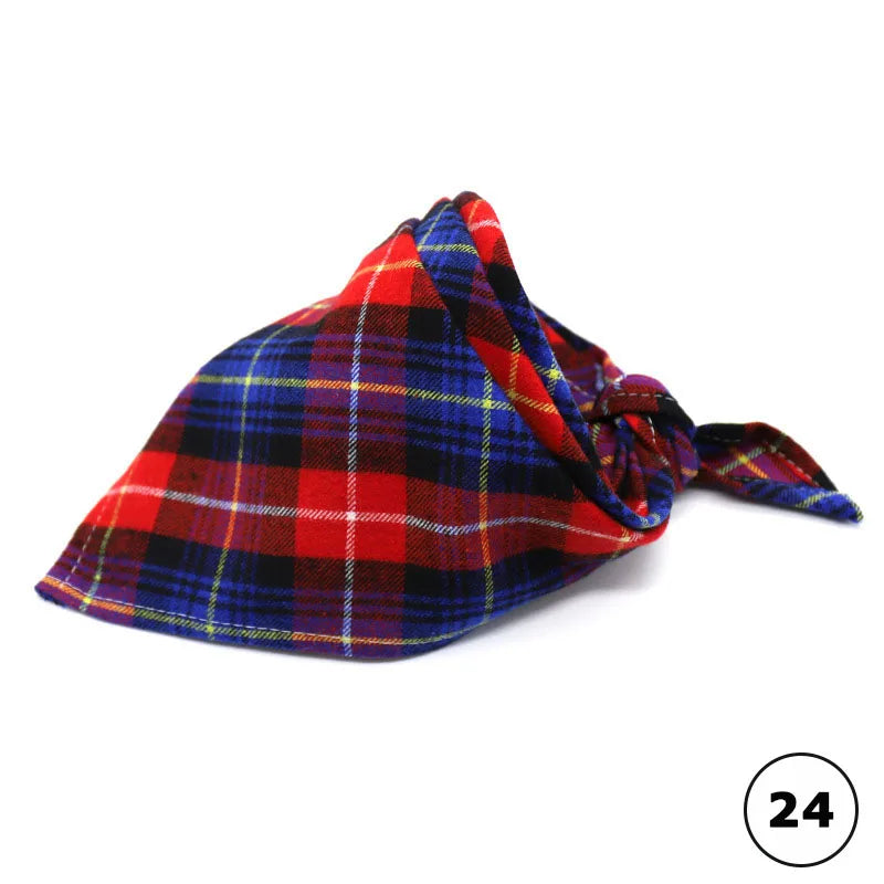 Plaid Cotton Bandana