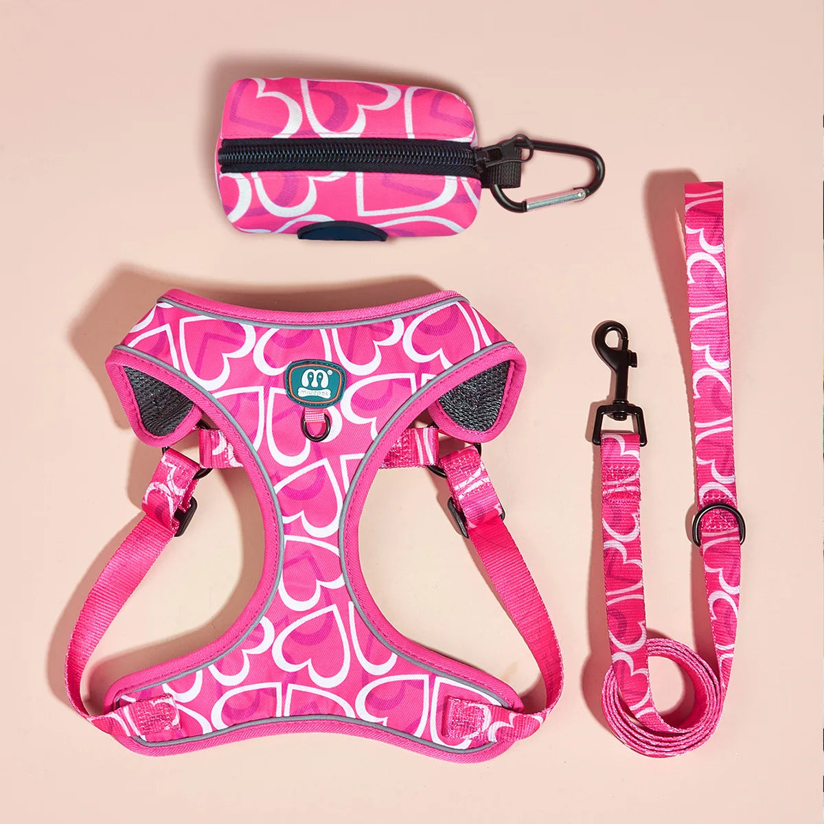 Set Love Heart Adjustable Harness
