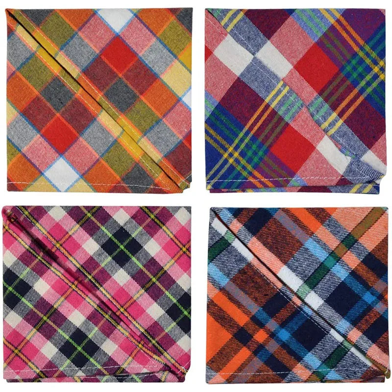 Plaid Cotton Bandana