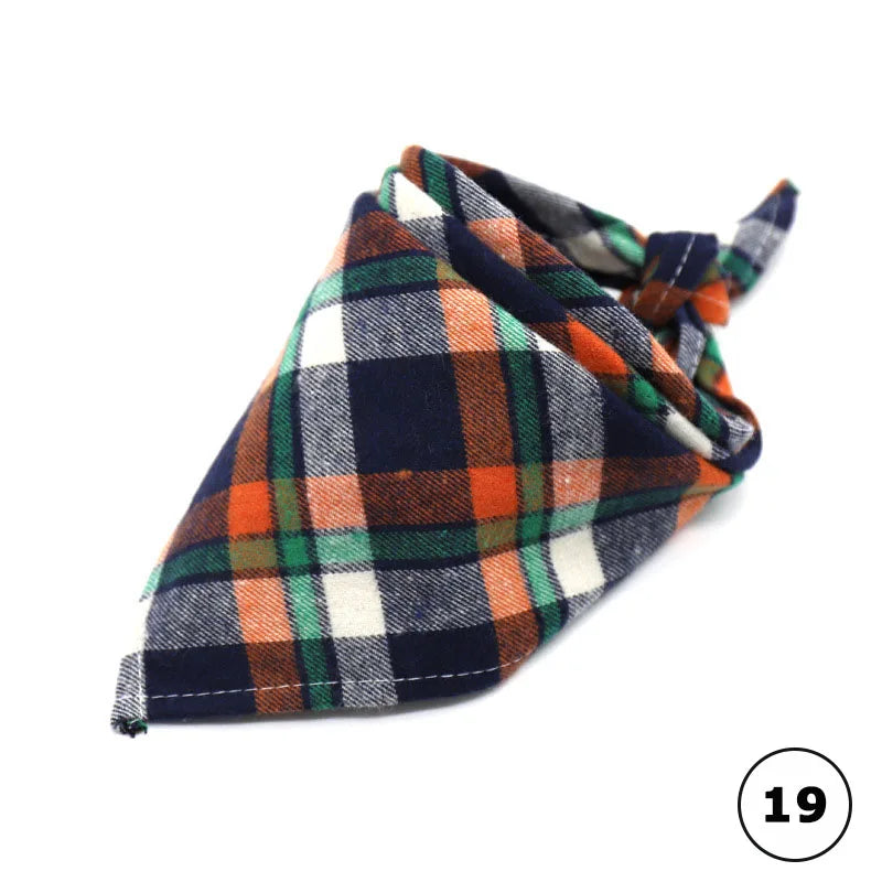 Plaid Cotton Bandana