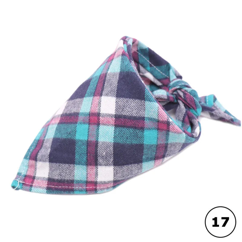 Plaid Cotton Bandana