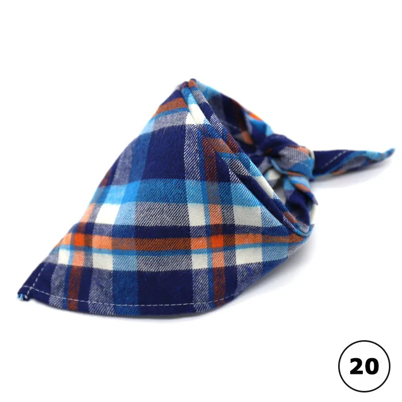 Plaid Cotton Bandana
