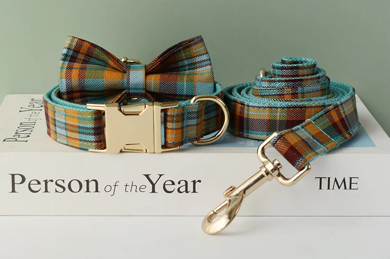 Collar Leash Harness Set Personalized
